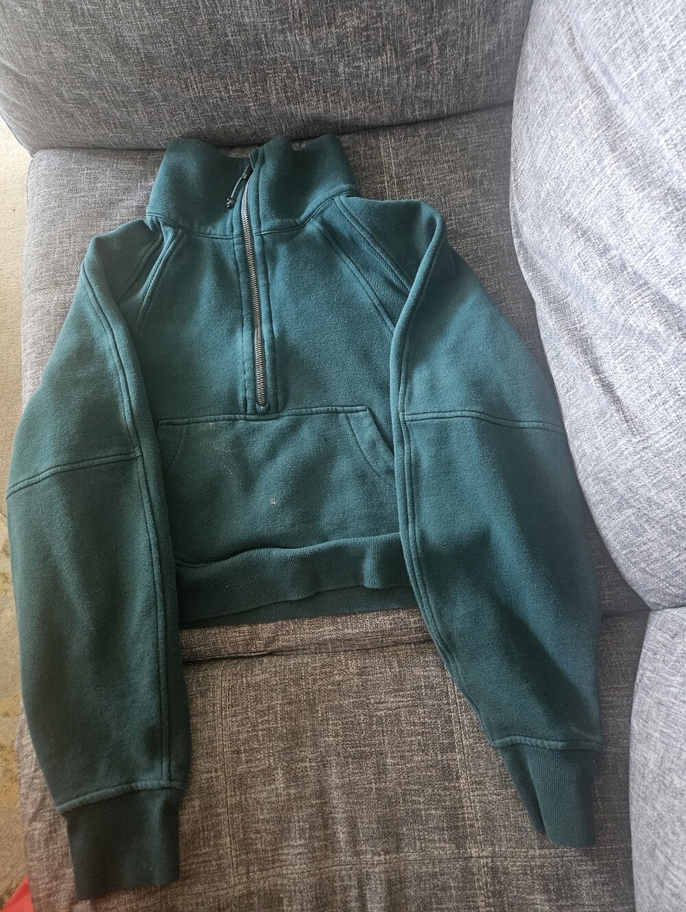 Lululemon Scuba Oversized Full Zip Hoodie in Green Jasper. Xs/S - Picture 9 of 9